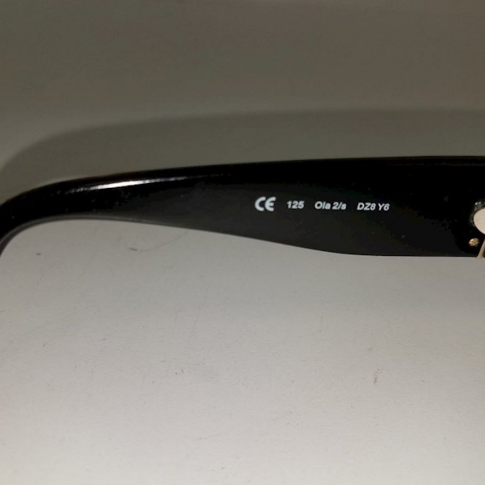 Kate Spade Prescriptive Snake print Brown Gold Sunglasses W/ Green kate sp Case - Picture 6 of 8